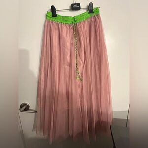 Pink chiffon skirt (tutu skirt style)
